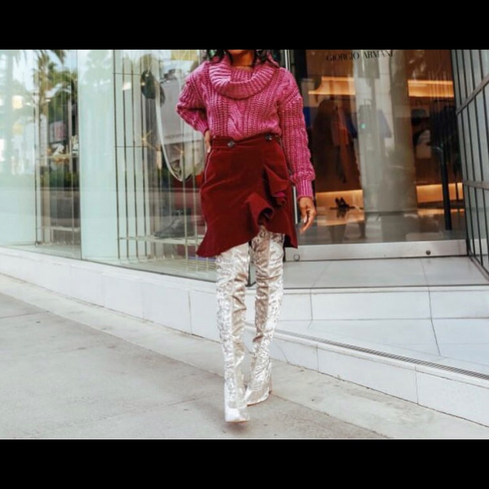 Ruffle wrap skirt
